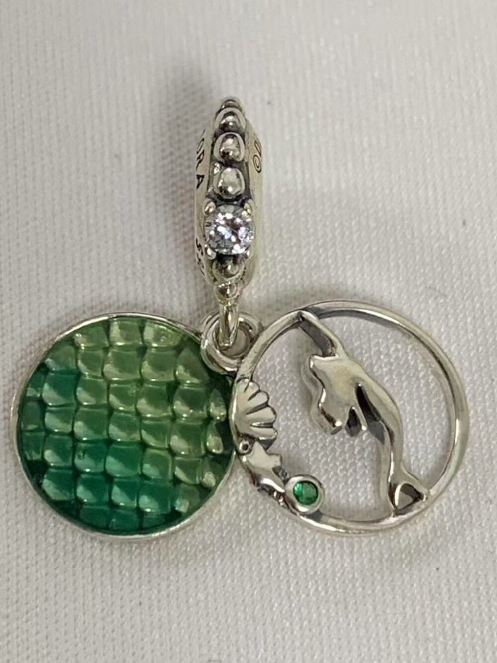 Pandora Disney Ariel Dangle Charm, S925 Silver Jewelry